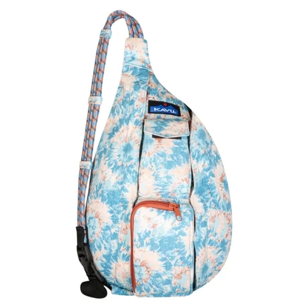KAVU Mini Rope Bag Cotton Sling ​- Ink Burst EUC